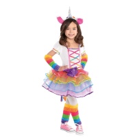 Disfraz de unicornio con tutú para niña