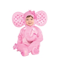 Disfraz de elefante rosa para bebé