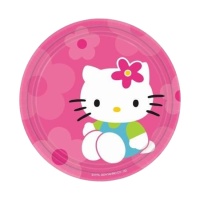 Platos de Hello Kitty de 18 cm - 8 unidades