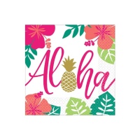 Servilletas Aloha de 16,5 x 16,5 cm - 16 unidades