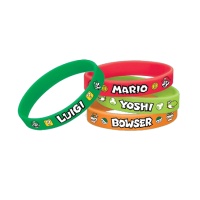 Pulseras de Super Mario - 6 unidades