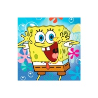 Servilletas de Bob Esponja de 33 x 33 cm - 20 unidades