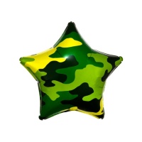 Globo de Camuflaje Militar con forma de estrella de 48 cm - Anagram