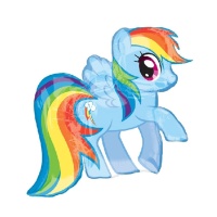 Globo de My Little Pony Rainbow Dash de 71 x 68 cm - Anagram
