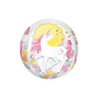 Globo orbz de Unicornios de 38 x 40 cm - Anagram