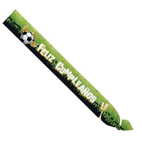 Banda de Feliz Cumpleaños Fútbol Verde