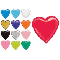 Globo de corazón de colores de 45 cm - Anagram - 1 unidad