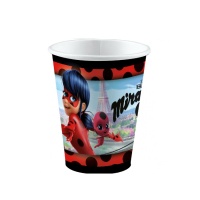 Vasos de Ladybug Miraculous de 250 ml - 8 unidades