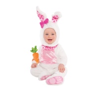 Disfraz de conejo blanco para bebé