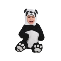 Disfraz de oso panda de peluche para bebé