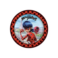 Platos de Ladybug Miraculous de 23 cm - 8 unidades