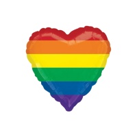 Globo corazón de Orgullo Gay de 43 cm - Anagram