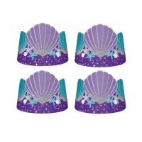 Tiaras de Sirena - 8 unidades