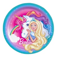 Platos de Barbie de 23 cm - 8 unidades