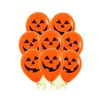 Globos de látex de Calabaza de 30 cm - Sempertex - 12 unidades