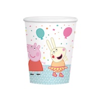 Vasos de Peppa Pig Party de 250 ml - 8 unidades