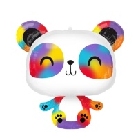 Globo silueta XL de Panda colorido de 60 x 60 cm - Anagram