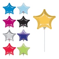 Globo hinchado con varilla estrella de 23 cm - Anagram