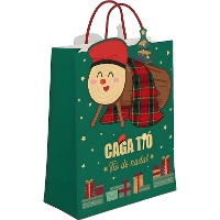 Bolsa regalo de 23 x 18 x 10 cm de Tió de Nadal