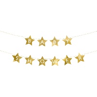 Guirnalda de Baby Shower con estrellas de 2,9 m - 1 unidad