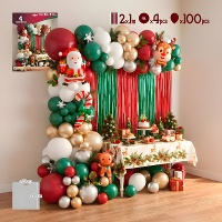 Kit de globos de Navidad de Papá Noel - 105 piezas