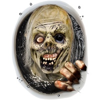 Decoraciones adhesivas para WC de zombie de 30 x 40 cm