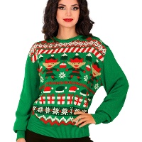 Jersy de Navidad de elfo para mujer