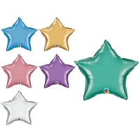 Globo cromado estrella de 50 cm - Qualatex - 1 unidad