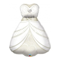 Globo silueta XL de vestido de novia de 97 cm - Qualatex