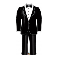 Globo silueta XL de traje de novio para boda de 99 cm - Qualatex