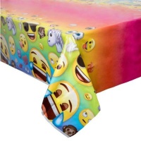 Mantel de Emoticonos arcoíris - 1,37 x 2,13 m