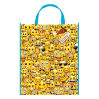 Bolsa regalo de 32 x 27 cm de Emoticonos divertidos - 1 unidad