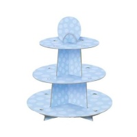 Soporte para cupcakes azul - 29,8 x 33,8 cm