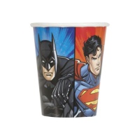 Vasos de La Liga de la Justicia superhéroes de 270 ml - 8 unidades