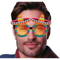 Gafas de mexicano con mini sombreros