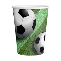 Vasos de fútbol de 250 ml - 8 unidades