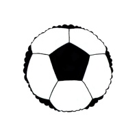 Globo redondo de fútbol de 45 cm - Creative Converting