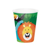 Vasos de Aventura Safari de 250 ml - 8 unidades