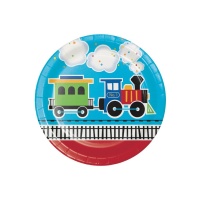 Platos de Todos al Tren de 23 cm - 8 unidades