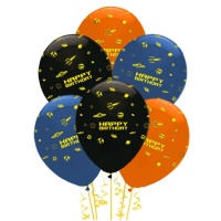 Globos de látex universo de 30 cm - Creative Party - 6 unidades