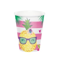 Vasos de Piña Colada Hawaiana de 250 ml - 8 unidades