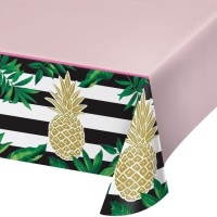 Mantel de Piña Tropical Hawaiana - 1,37 x 2,59 m