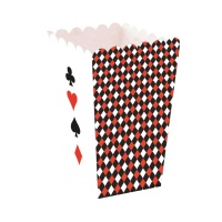 Caja alta para palomitas de Casino - 12 unidades