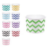 Tarrinas chevron de 266 ml - 6 unidades