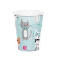 Vasos de Gatos de 250 ml - 8 unidades