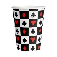 Vasos de Casino de 250 ml - 8 unidades