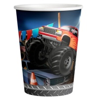 Vasos de monster trucks de 250 ml - 8 unidades