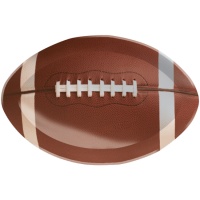 Bandeja con forma de balón de Rugby de 29 x 43,5 cm - 1 unidad