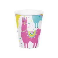 Vasos de Llamas de 250 ml - 8 unidades