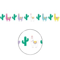 Guirnalda decorativa de Llamas - 1,82 m